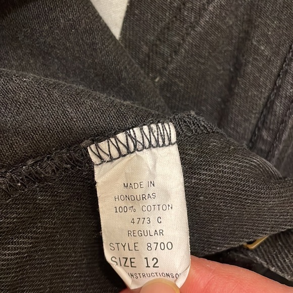 NEW LEGENDS Jeans boys 12 straight leg Black Denim snap closure EUC - Picture 4 of 9